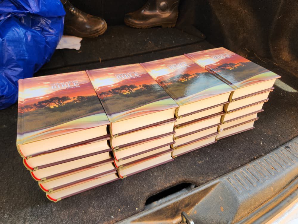 Bibles prepared for distribution to Bible Union students